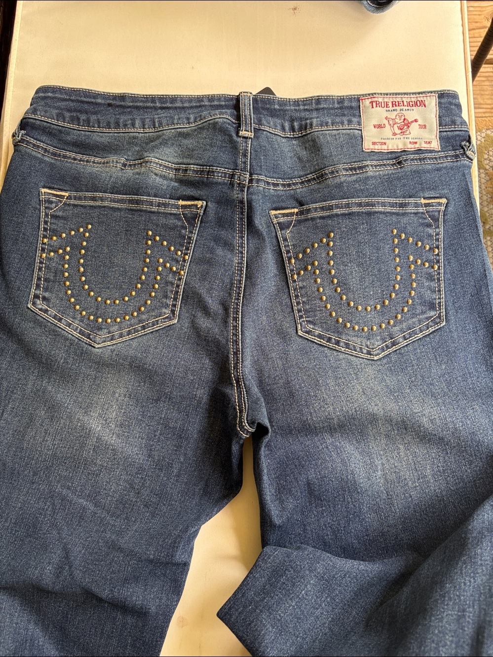 True Religion Women's Bootcut World Tour Jeans in Blue - Picture 4 of 4